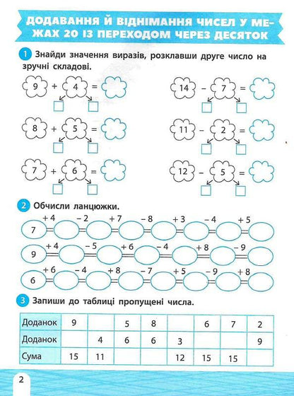 Тренажер-навчалочка 2 клас. Укл. Леонідова